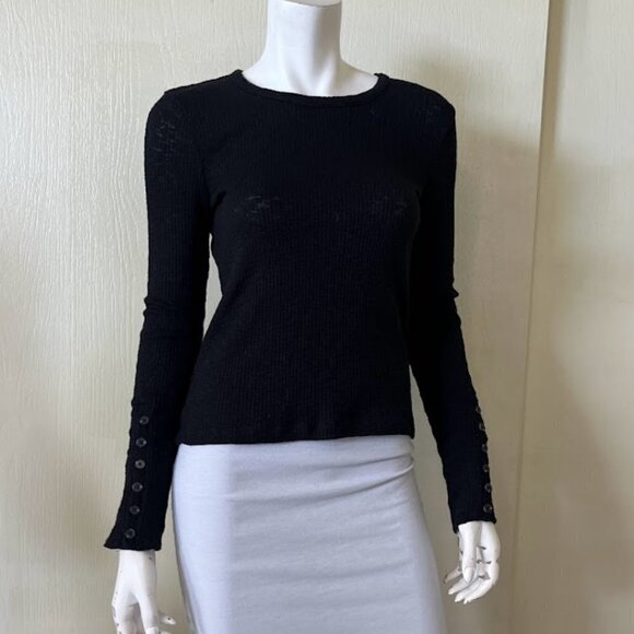 Madewell Button-Sleeve Tee Shirt Small - Picture 1 of 4